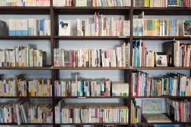 library shelves